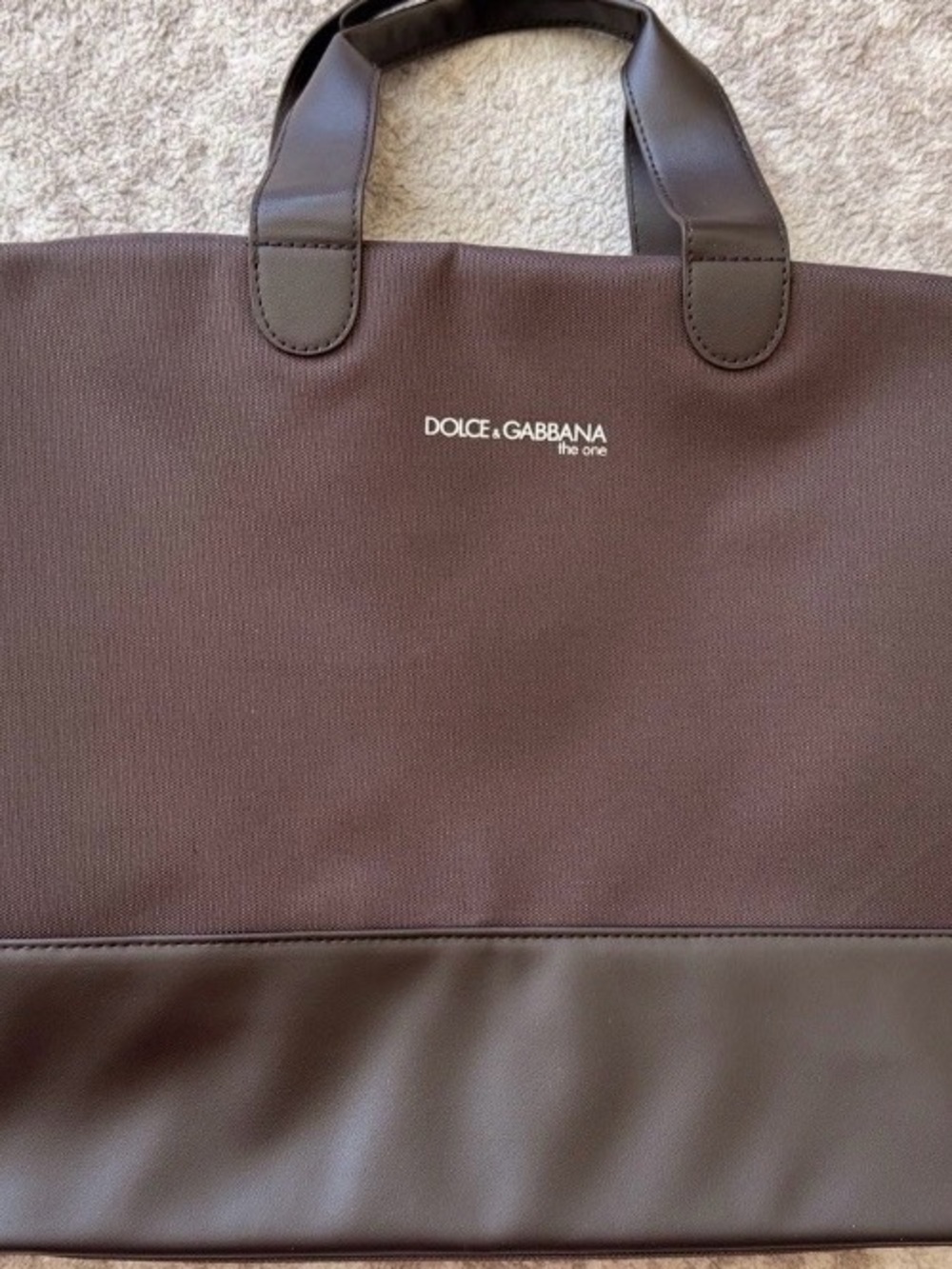 Dolce & Gabbana Men’s Dark Brown Duffel with Leather Trim - Picture 14 of 15
